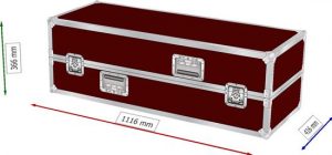 Flightcase Koffer halb halb Innenmaße 110x40x35cm BxTxH für Rednerpult