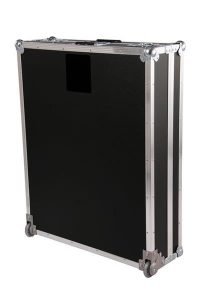 Flightcase Koffer mit Eckrollen und Aushängescharnier V2