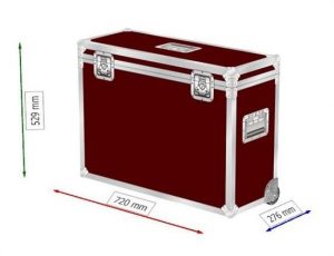 Koffercase für Dell XPS 27 mit Eckrollen und Ausziehgriff