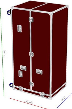 Profi Tansportcase auf Rollen Photobooth-Säule