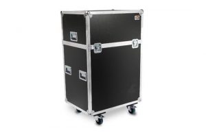 Profi Transportcase PVC auf Rollen 800x600x130 Außenmaß