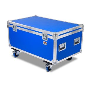 Profi Transportcase blau auf Rollen 980x580x380mm