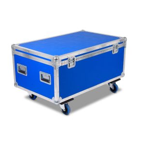 Profi Transportcase blau auf Rollen 980x580x380mm