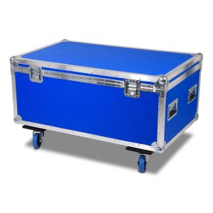 Profi Transportcase blau auf Rollen 980x580x380mm