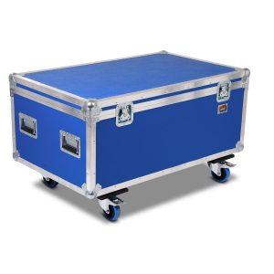 Profi Transportcase blau auf Rollen 980x580x380mm