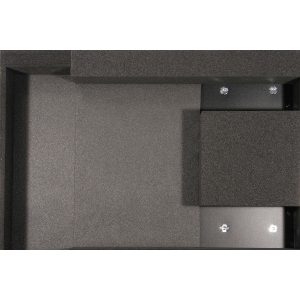 Haubencase in schwarz auf Rollen für Scanner
