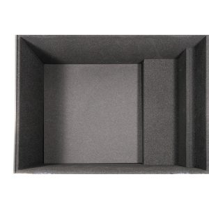 Haubencase in schwarz auf Rollen für Scanner