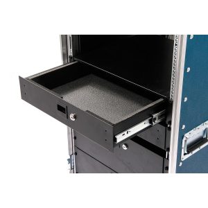24 HE Profi Rack 60 cm Einbautiefe mit Rackschiene hinten