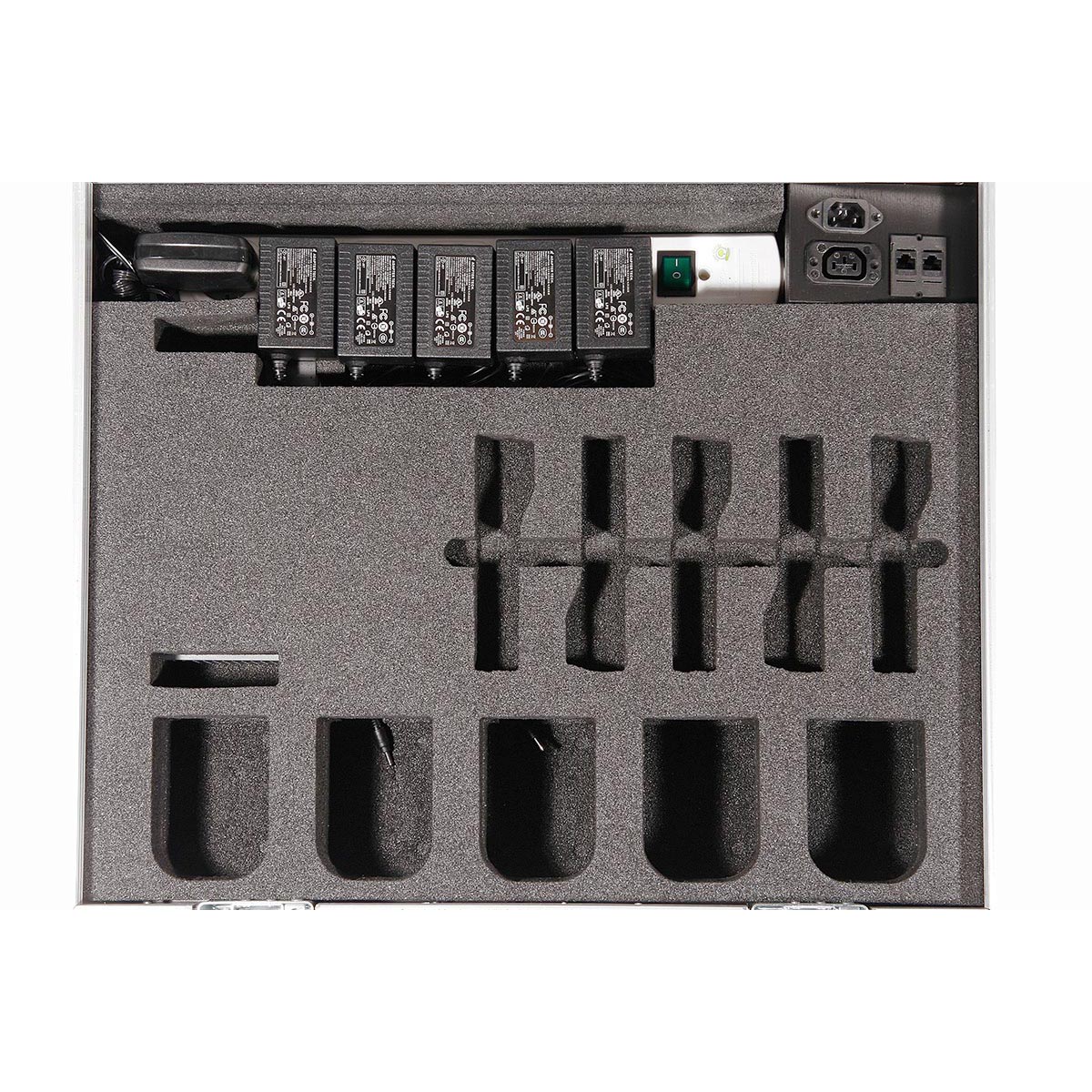Koffer mit Inlay für Handscanner mit Ladeschalen