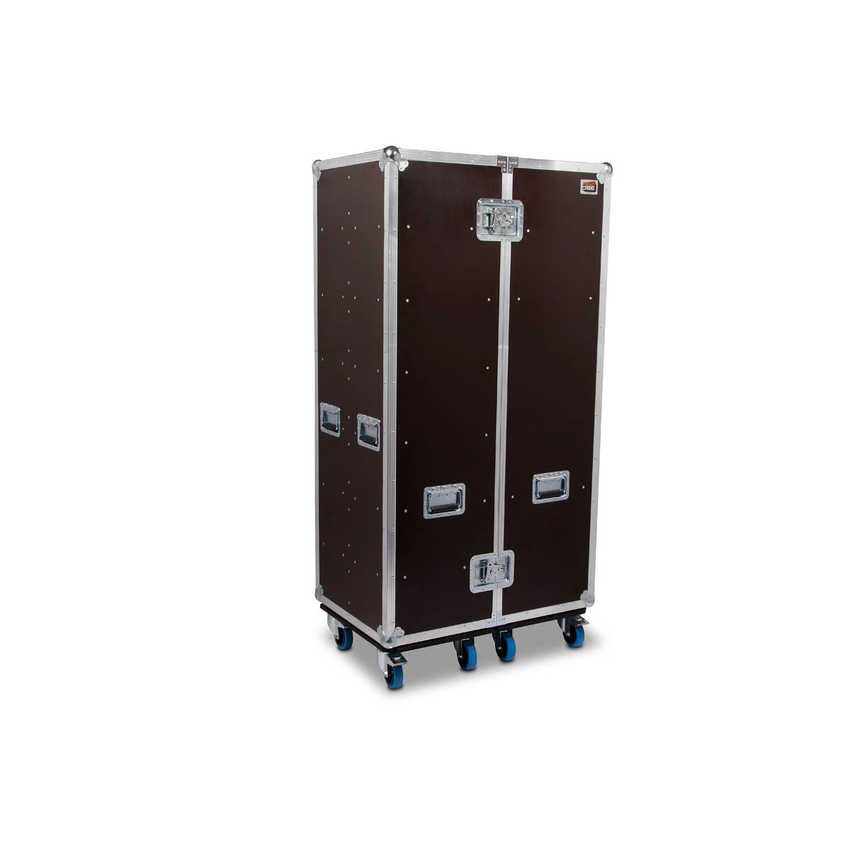Doppelschrankcase mit Scharnieranschlag hinten und Innenausbau