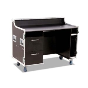 Workstation Office Case schwarz mit abnehmbaren Deckeln