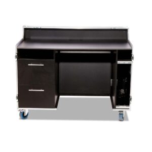 Workstation Office Case schwarz mit abnehmbaren Deckeln