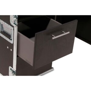 Workstation Office Case schwarz mit abnehmbaren Deckeln