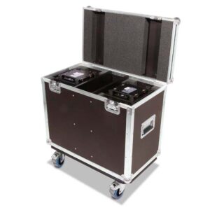 Live chest case 2x Eliminator Stryker Beam Moving Heads