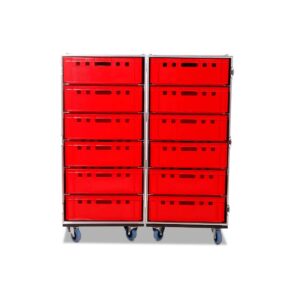 Zubehörcase 2x6 Kisten E2 Euronorm