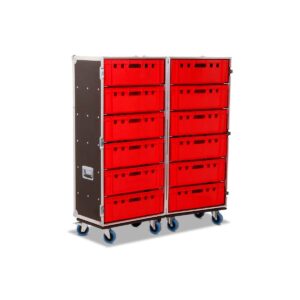Zubehörcase 2x6 Kisten E2 Euronorm