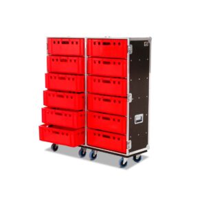Zubehörcase 2x6 Kisten E2 Euronorm