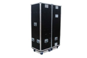 Garderobencase mit LED-Spiegel und Schubladen