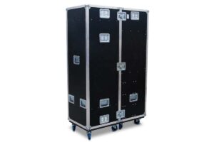 Garderobencase mit LED-Spiegel und Schubladen