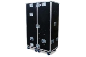 Garderobencase mit LED-Spiegel und Schubladen