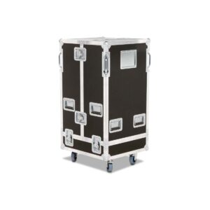 Divided heavy-duty enclosure 4x QSC LA108 + flying frame