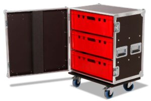 Accessory Case 1x3 Boxes E2 Euronorm Polyboard