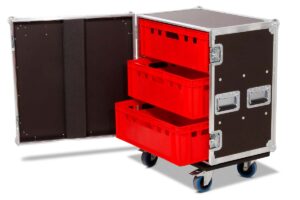 Accessory Case 1x3 Boxes E2 Euronorm Polyboard