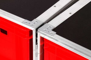Zubehörcase 2x3 Kisten E2 Euronorm Polyboard