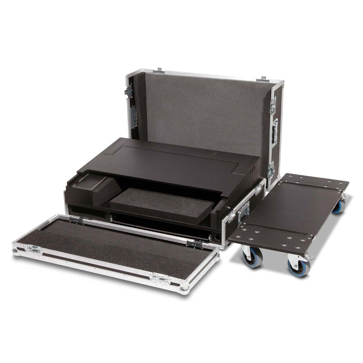 Angled Case GrandMA3 on PC Command Wing + 2 x 15" or 27" Monitors