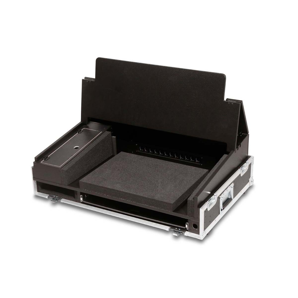 Angled Case GrandMA3 on PC Command Wing + 2 x 15" or 27" Monitors