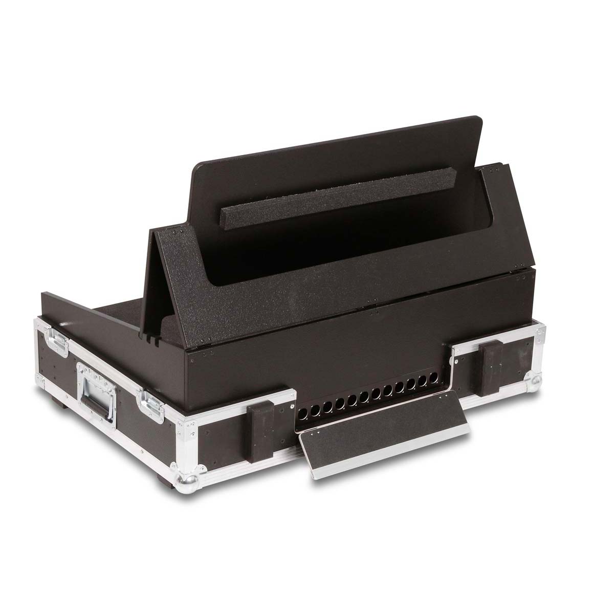 Angled Case GrandMA3 on PC Command Wing + 2 x 15" or 27" Monitors