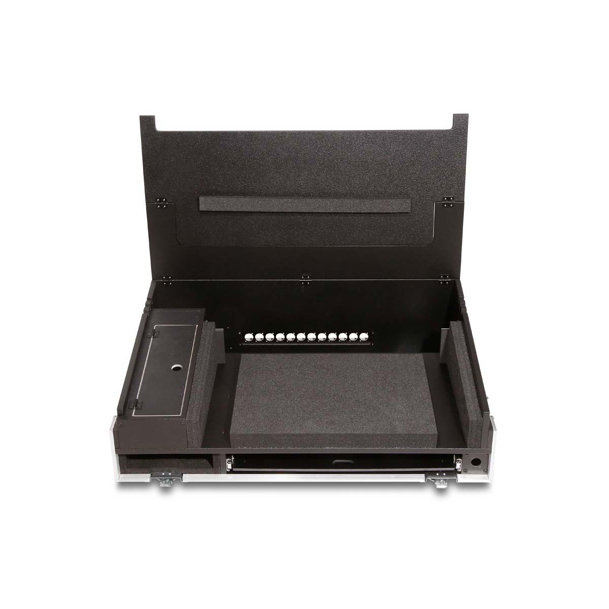 Angled Case GrandMA3 on PC Command Wing + 2 x 15" or 27" Monitors