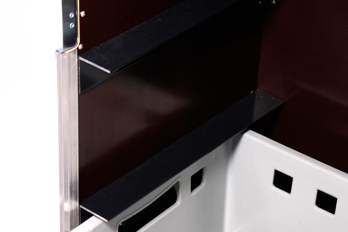 Zubehörcase 1x4 Kisten E2 Euronorm + Tischfunktion