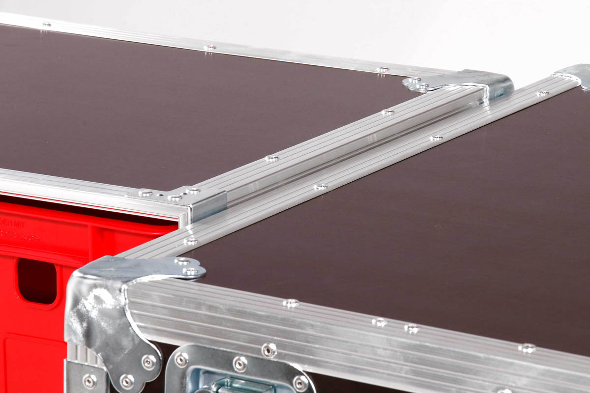 Zubehörcase 1x4 Kisten E2 Euronorm + Tischfunktion