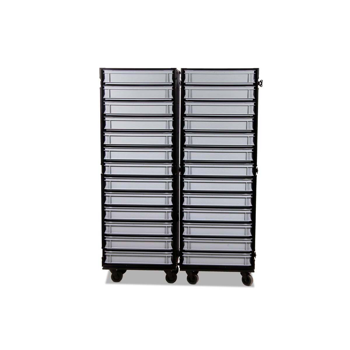 Professional Cabinet Case with 2x13 Accessory Boxes, 600x400x120 mm