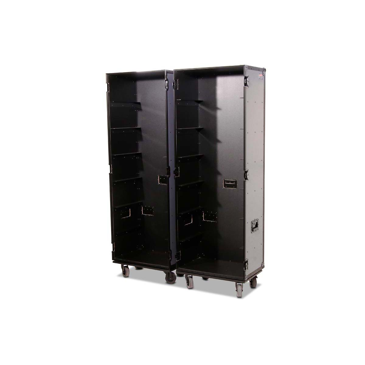 Professional Cabinet Case with 2 x 7 Accessory Boxes, 600 x 400 x 220 mm
