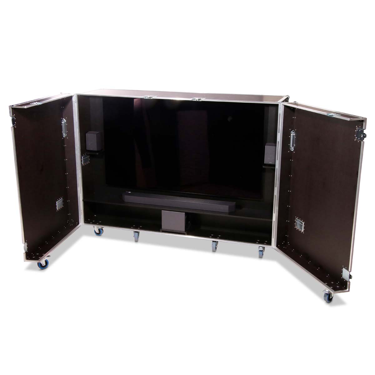 Heavy TV-Schrank für 77" Sony Bravia 8 Display und Samsung Q995F Soundbar