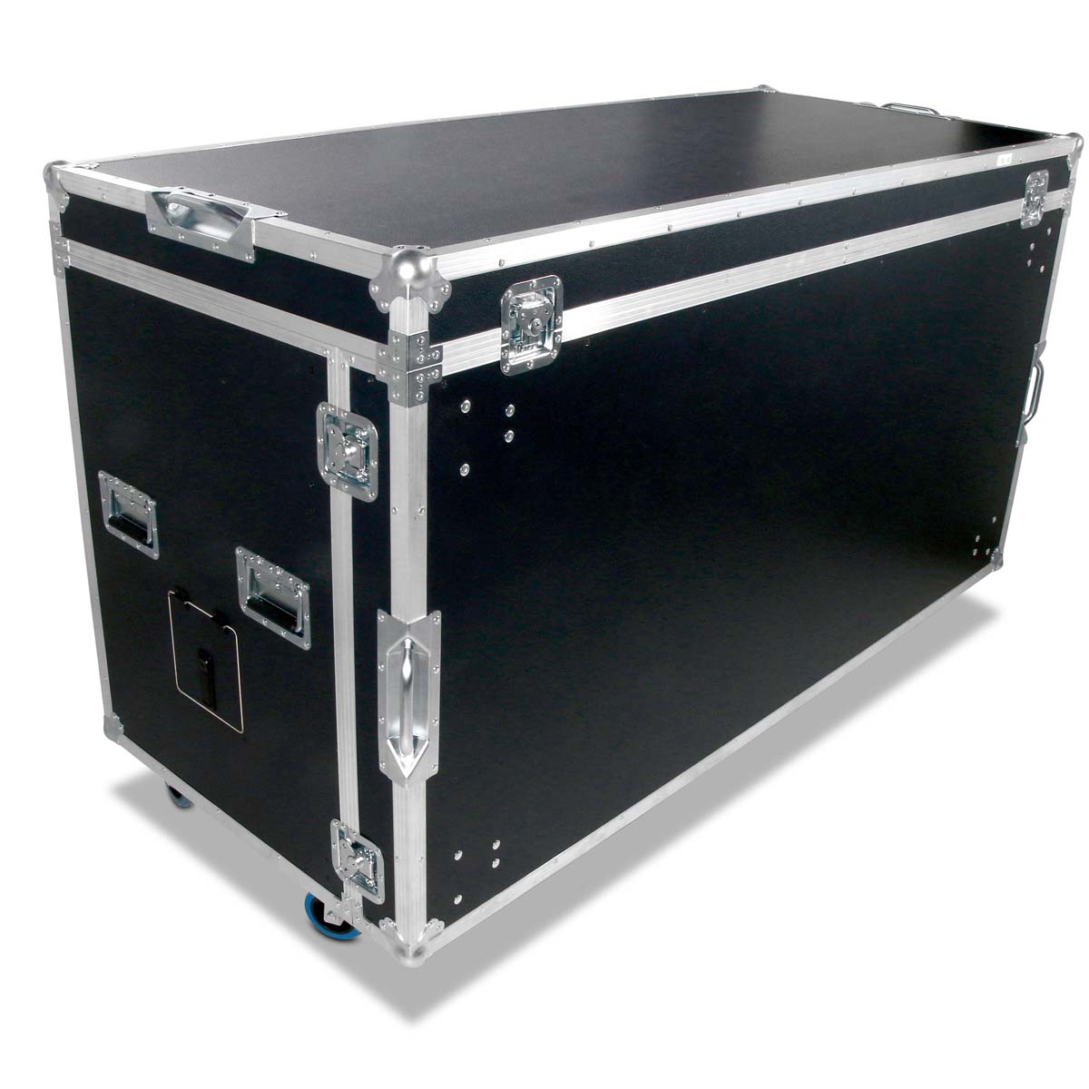 Flight-case cuisine mobile avec plaque de cuisson et évier