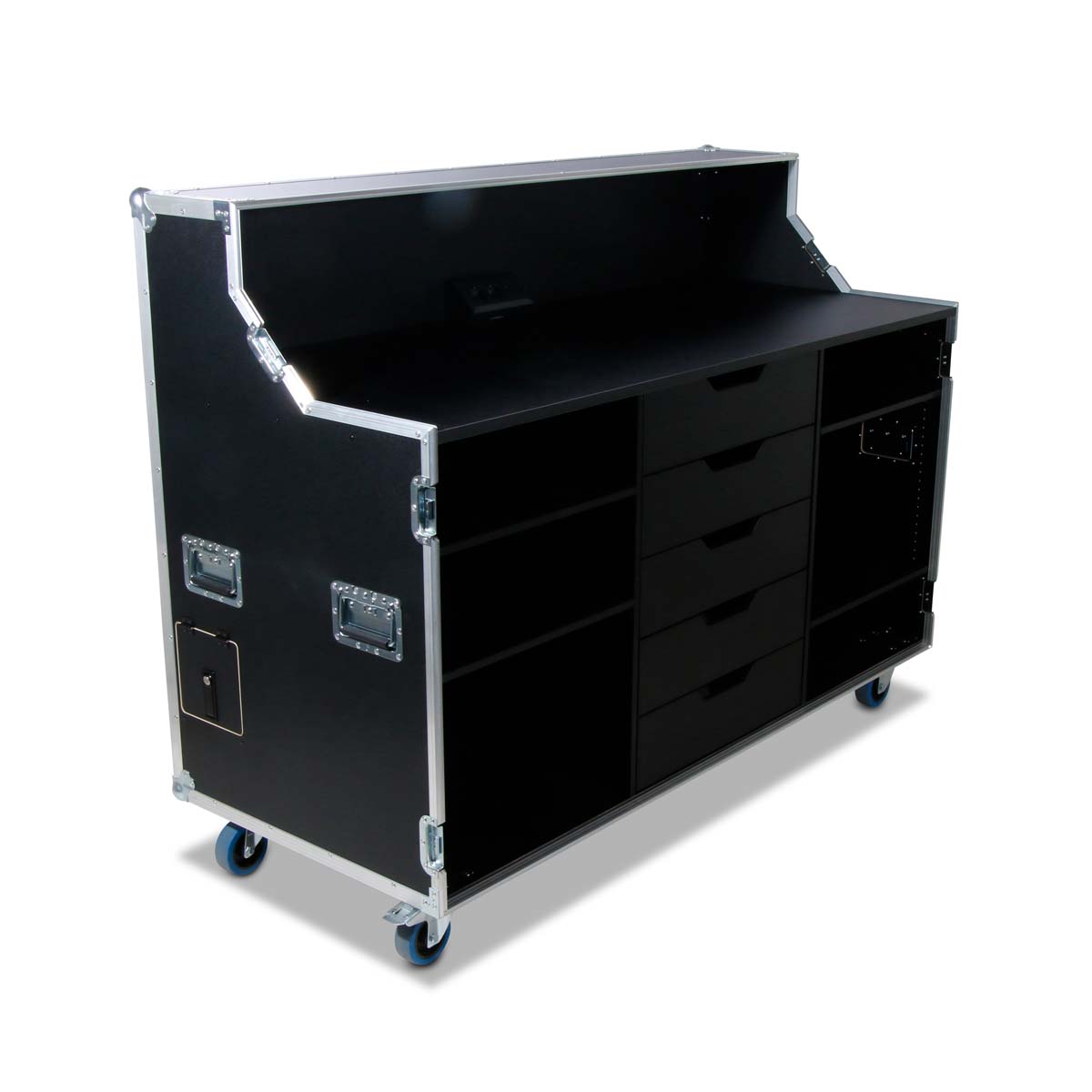 Caisson de bureau mobile (1600 x 800 x 1200 mm) avec 5 tiroirs