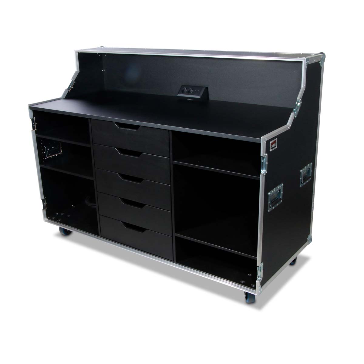 Caisson de bureau mobile (1600 x 800 x 1200 mm) avec 5 tiroirs
