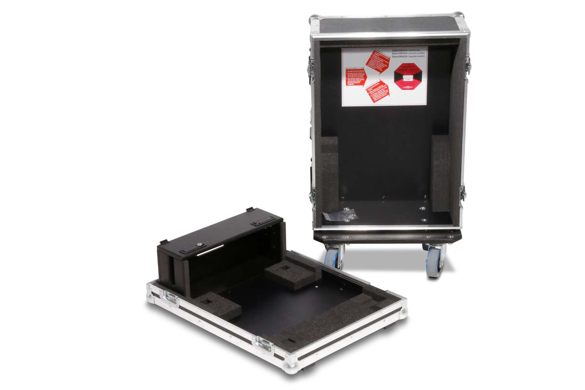 Flight-case pour console Allen & Heath SQ-5 / SQ-5+ avec compartiment arrière (dockhouse)