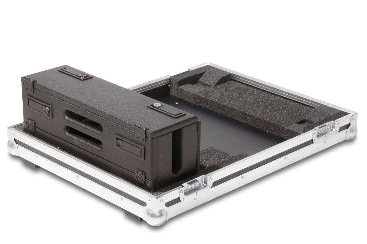 Flight-case pour console Allen & Heath SQ-5 / SQ-5+ avec compartiment arrière (dockhouse)