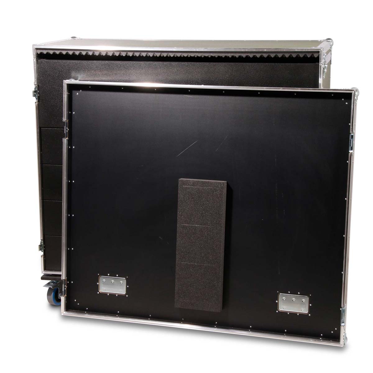 Angled Flight Case with Drawers for 4 Guitars + Accessories