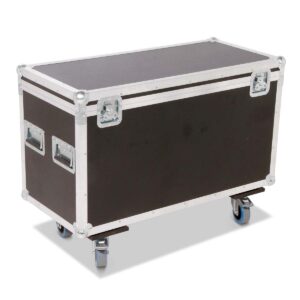 Flight-case type coffre pour 3 moniteurs DELL U3219Q (pieds démontés)