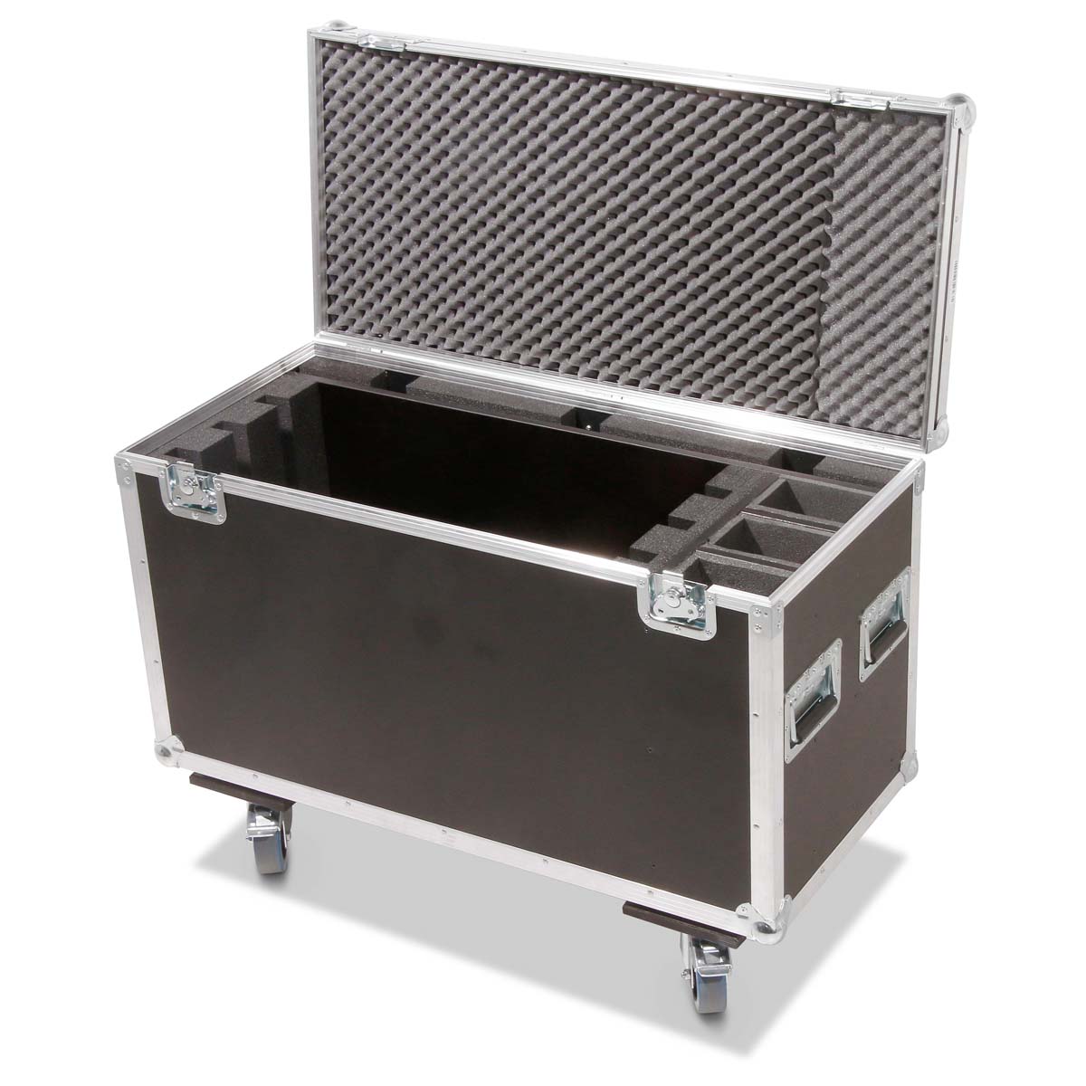 Flight-case type coffre pour 3 moniteurs DELL U3219Q (pieds démontés)