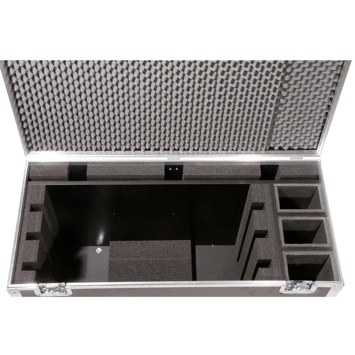 Flight-case type coffre pour 3 moniteurs DELL U3219Q (pieds démontés)