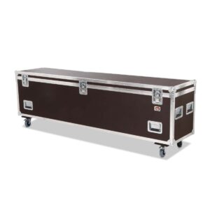 Flight-case robuste de type coffre sur roulettes – 2400 × 500 × 600 mm