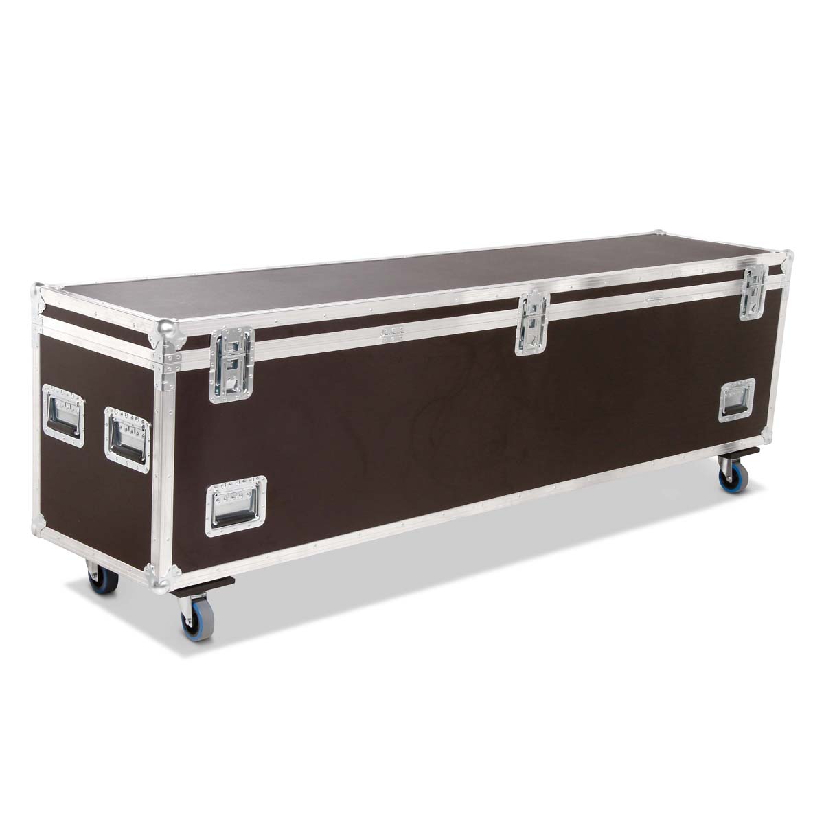 Flight-case robuste de type coffre sur roulettes – 2400 × 500 × 600 mm