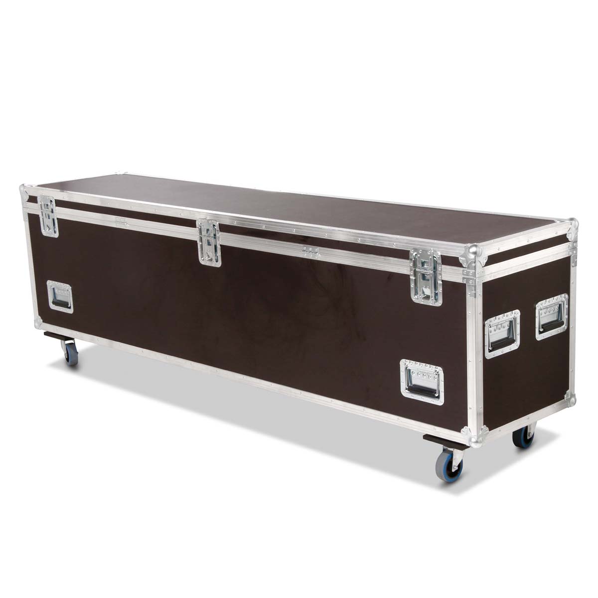 Flight-case robuste de type coffre sur roulettes – 2400 × 500 × 600 mm