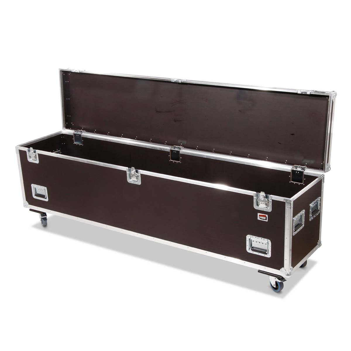 Flight-case robuste de type coffre sur roulettes – 2400 × 500 × 600 mm